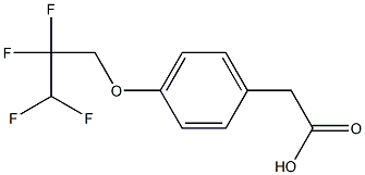 2-[4-(2,2,3,3-tetrafluoropropoxy)phenyl]acetic acid Structure