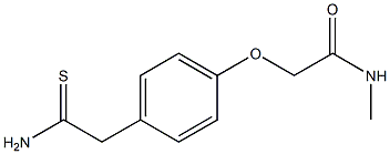 2-[4-(2-amino-2-thioxoethyl)phenoxy]-N-methylacetamide 구조식 이미지