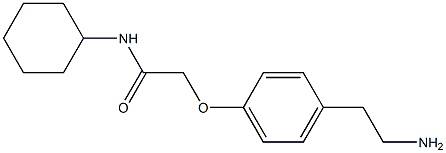 2-[4-(2-aminoethyl)phenoxy]-N-cyclohexylacetamide Structure