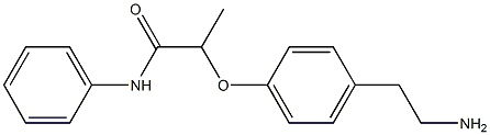2-[4-(2-aminoethyl)phenoxy]-N-phenylpropanamide 구조식 이미지