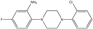 2-[4-(2-chlorophenyl)piperazin-1-yl]-5-fluoroaniline 구조식 이미지