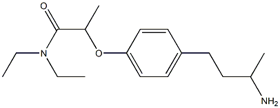 2-[4-(3-aminobutyl)phenoxy]-N,N-diethylpropanamide Structure