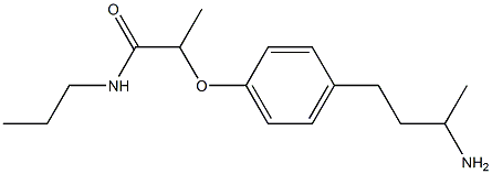 2-[4-(3-aminobutyl)phenoxy]-N-propylpropanamide Structure
