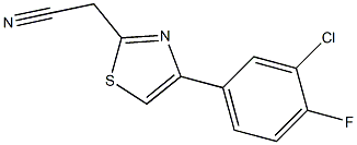 2-[4-(3-chloro-4-fluorophenyl)-1,3-thiazol-2-yl]acetonitrile Structure