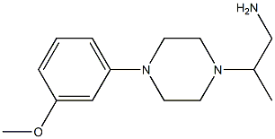 2-[4-(3-methoxyphenyl)piperazin-1-yl]propan-1-amine 구조식 이미지