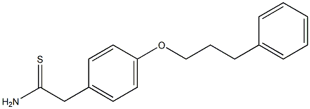 2-[4-(3-phenylpropoxy)phenyl]ethanethioamide 구조식 이미지