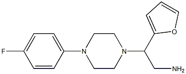 2-[4-(4-fluorophenyl)piperazin-1-yl]-2-(furan-2-yl)ethan-1-amine Structure