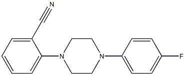 2-[4-(4-fluorophenyl)piperazin-1-yl]benzonitrile Structure