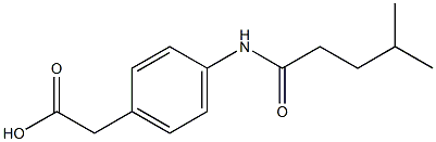 2-[4-(4-methylpentanamido)phenyl]acetic acid Structure