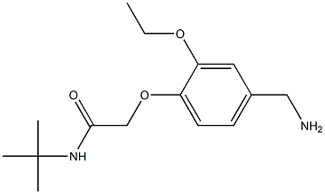 2-[4-(aminomethyl)-2-ethoxyphenoxy]-N-tert-butylacetamide Structure