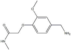 2-[4-(aminomethyl)-2-methoxyphenoxy]-N-methylacetamide Structure