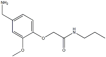 2-[4-(aminomethyl)-2-methoxyphenoxy]-N-propylacetamide Structure