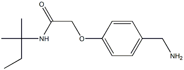 2-[4-(aminomethyl)phenoxy]-N-(1,1-dimethylpropyl)acetamide 구조식 이미지