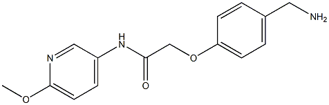 2-[4-(aminomethyl)phenoxy]-N-(6-methoxypyridin-3-yl)acetamide Structure