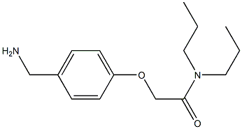 2-[4-(aminomethyl)phenoxy]-N,N-dipropylacetamide Structure