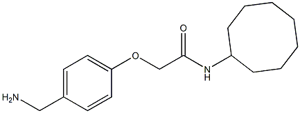 2-[4-(aminomethyl)phenoxy]-N-cyclooctylacetamide Structure