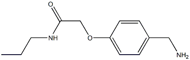 2-[4-(aminomethyl)phenoxy]-N-propylacetamide 구조식 이미지