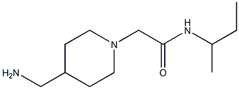 2-[4-(aminomethyl)piperidin-1-yl]-N-(butan-2-yl)acetamide 구조식 이미지