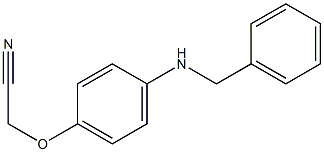 2-[4-(benzylamino)phenoxy]acetonitrile Structure