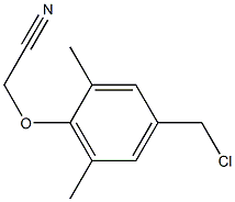 2-[4-(chloromethyl)-2,6-dimethylphenoxy]acetonitrile 구조식 이미지