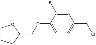 2-[4-(chloromethyl)-2-fluorophenoxymethyl]oxolane 구조식 이미지