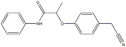 2-[4-(cyanomethyl)phenoxy]-N-phenylpropanamide Structure