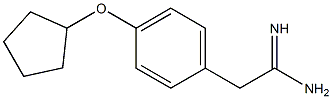 2-[4-(cyclopentyloxy)phenyl]ethanimidamide Structure