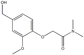 2-[4-(hydroxymethyl)-2-methoxyphenoxy]-N,N-dimethylacetamide Structure