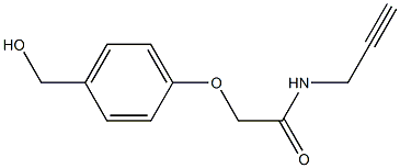 2-[4-(hydroxymethyl)phenoxy]-N-(prop-2-yn-1-yl)acetamide Structure