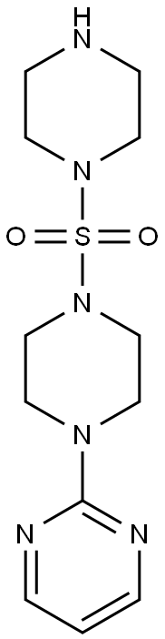 2-[4-(piperazine-1-sulfonyl)piperazin-1-yl]pyrimidine Structure