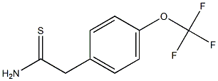 2-[4-(trifluoromethoxy)phenyl]ethanethioamide Structure