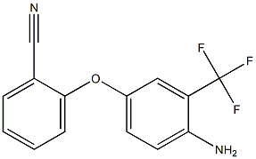 2-[4-amino-3-(trifluoromethyl)phenoxy]benzonitrile Structure