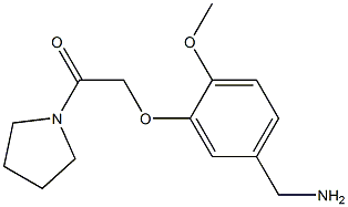 2-[5-(aminomethyl)-2-methoxyphenoxy]-1-(pyrrolidin-1-yl)ethan-1-one Structure