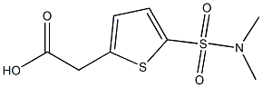 2-[5-(dimethylsulfamoyl)thiophen-2-yl]acetic acid Structure