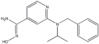 2-[benzyl(isopropyl)amino]-N'-hydroxypyridine-4-carboximidamide Structure