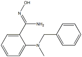 2-[benzyl(methyl)amino]-N'-hydroxybenzene-1-carboximidamide 구조식 이미지