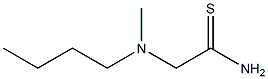 2-[butyl(methyl)amino]ethanethioamide Structure