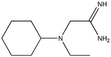 2-[cyclohexyl(ethyl)amino]ethanimidamide 구조식 이미지
