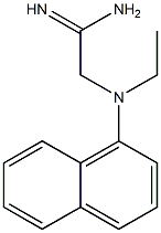 2-[ethyl(1-naphthyl)amino]ethanimidamide 구조식 이미지