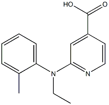 2-[ethyl(2-methylphenyl)amino]pyridine-4-carboxylic acid Structure