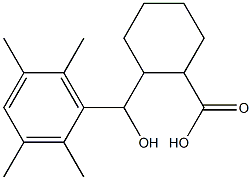 2-[hydroxy(2,3,5,6-tetramethylphenyl)methyl]cyclohexane-1-carboxylic acid Structure