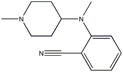 2-[methyl(1-methylpiperidin-4-yl)amino]benzonitrile 구조식 이미지