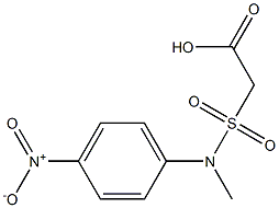 2-[methyl(4-nitrophenyl)sulfamoyl]acetic acid 구조식 이미지