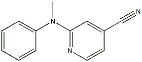 2-[methyl(phenyl)amino]isonicotinonitrile Structure