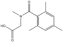 2-[N-methyl(2,4,6-trimethylphenyl)formamido]acetic acid Structure