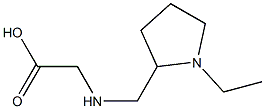 2-{[(1-ethylpyrrolidin-2-yl)methyl]amino}acetic acid 구조식 이미지