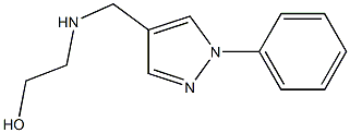 2-{[(1-phenyl-1H-pyrazol-4-yl)methyl]amino}ethan-1-ol 구조식 이미지