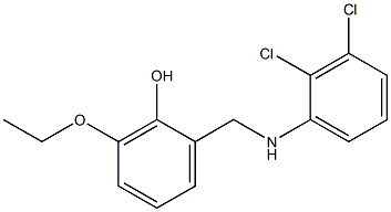 2-{[(2,3-dichlorophenyl)amino]methyl}-6-ethoxyphenol 구조식 이미지