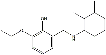 2-{[(2,3-dimethylcyclohexyl)amino]methyl}-6-ethoxyphenol 구조식 이미지