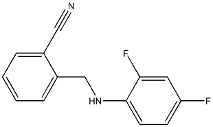 2-{[(2,4-difluorophenyl)amino]methyl}benzonitrile 구조식 이미지
